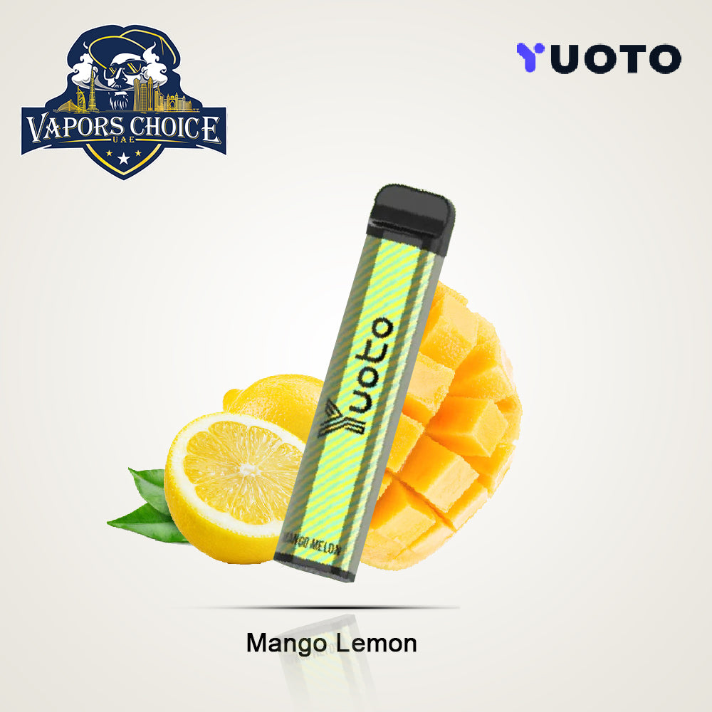 YUOTO XXL 2500 Puffs Disposable Vape (50mg) Mango Lemon UAE Ajman & Ras Al-Khaimah